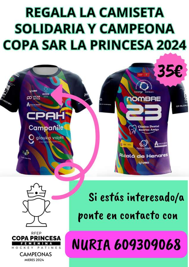 Regala la camiseta solidaria y Caopeona Copa SAR La Princesa 2024 Edición Especial
